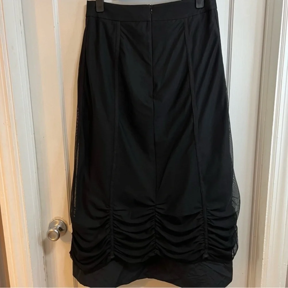 Ronen Chen tulle lined maxi ruffled skirt